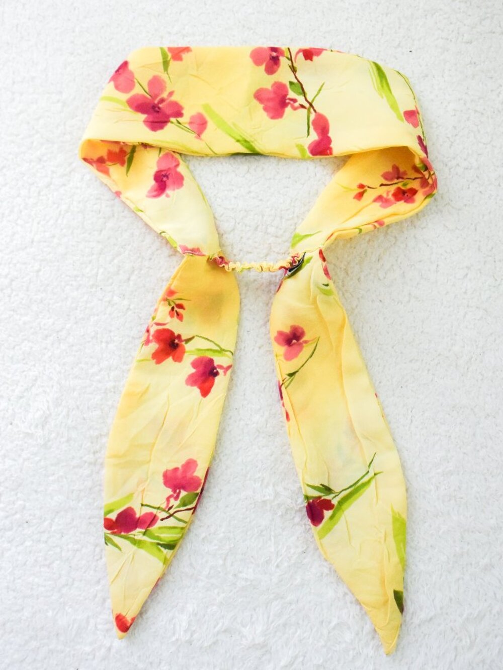 *Anthropologie* Yellow Floral Headscarf / Headwrap